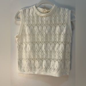 Acrylace Sleeveless Top